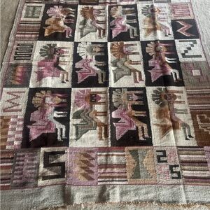 Vintage Geometric tribal Patterned area Rug